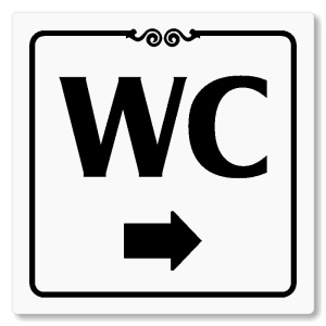 WC vpravo, 148x148mm, bílá, Texas